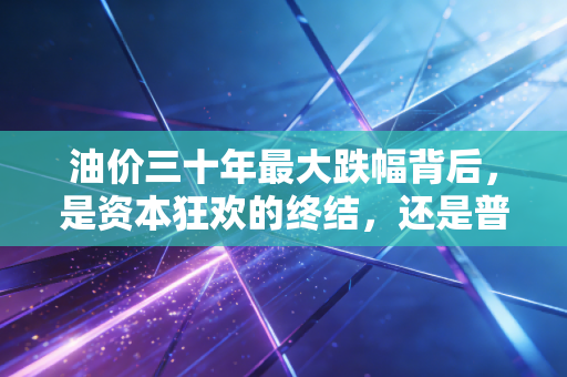油价三十年最大跌幅背后，是资本狂欢的终结，还是普通人抄底的良机？