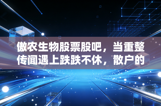 傲农生物股票股吧，当重整传闻遇上跌跌不休，散户的煎熬与希望究竟在何方？