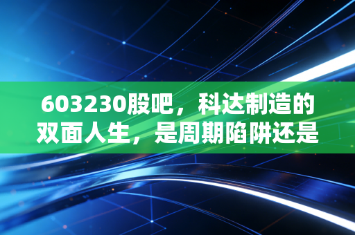 603230股吧，科达制造的双面人生，是周期陷阱还是被低估的隐形冠军？