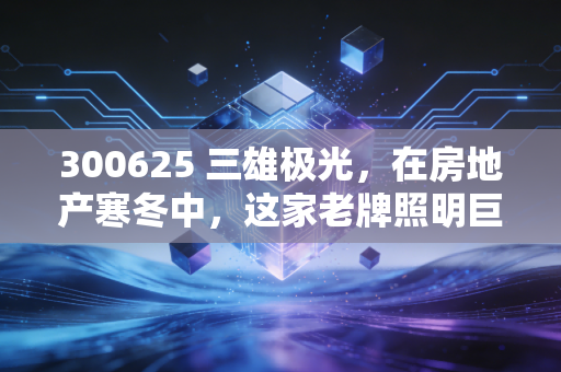 300625 三雄极光,在房地产寒冬中,这家老牌照明巨头还能亮多久?