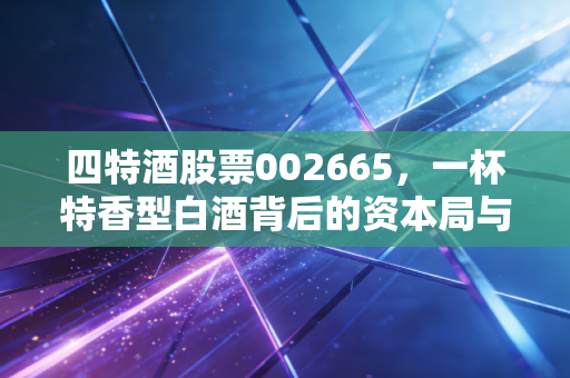 四特酒股票002665,一杯特香型白酒背后的资本局与江西酒王的进击之路