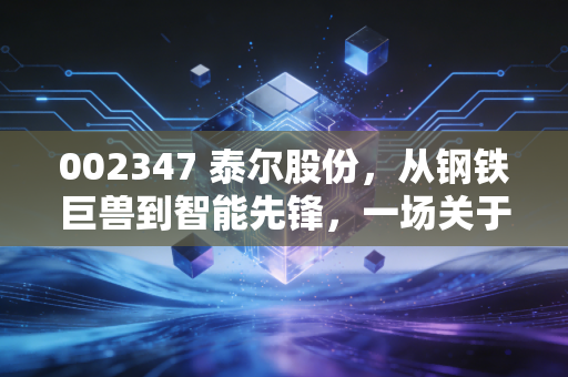 002347 泰尔股份，从钢铁巨兽到智能先锋，一场关于重生的资本博弈
