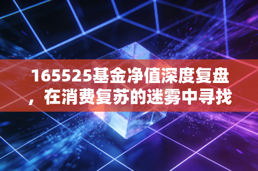 165525基金净值深度复盘，在消费复苏的迷雾中寻找精致生活的长期价值