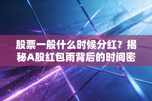 股票一般什么时候分红?揭秘A股红包雨背后的时间密码与投资真谛