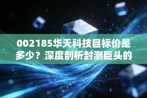 002185华天科技目标价是多少？深度剖析封测巨头的估值逻辑与未来空间