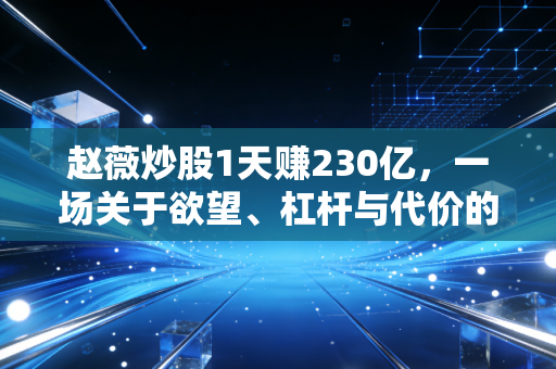 赵薇炒股1天赚230亿，一场关于欲望、杠杆与代价的资本启示录