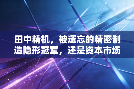 田中精机，被遗忘的精密制造隐形冠军，还是资本市场的过山车？