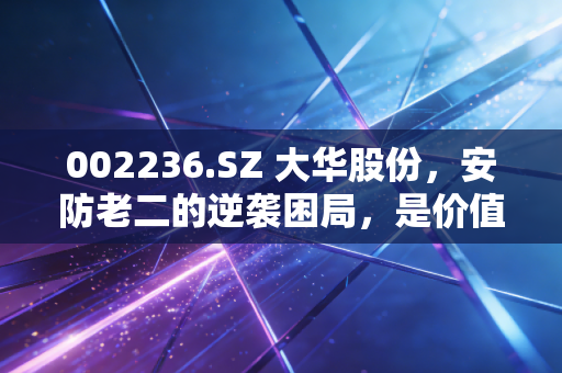 详细阅读:002236.SZ 大华股份,安防老二的逆袭困局,是价值洼地还是平庸陷阱? 002236.SZ 大华股份,安防老二的逆袭困局,是价值洼地还是平庸陷阱?