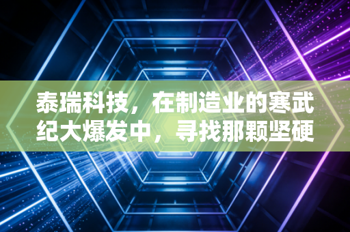 泰瑞科技,在制造业的寒武纪大爆发中,寻找那颗坚硬的工业牙齿