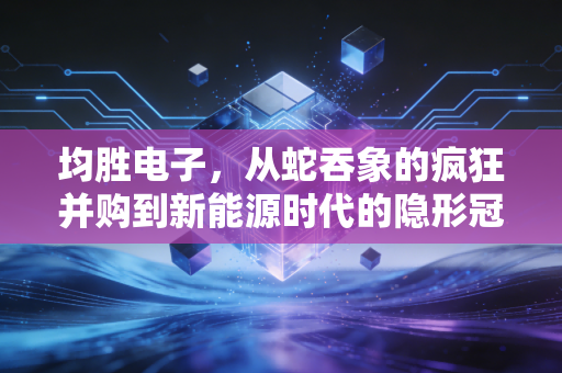 均胜电子，从蛇吞象的疯狂并购到新能源时代的隐形冠军，这只千亿白马股还能上车吗？