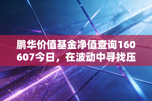 鹏华价值基金净值查询160607今日,在波动中寻找压舱石的定力