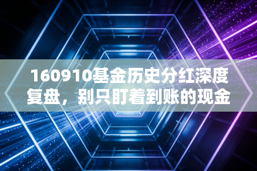 160910基金历史分红深度复盘,别只盯着到账的现金,看清这只老将基金的真实脾气