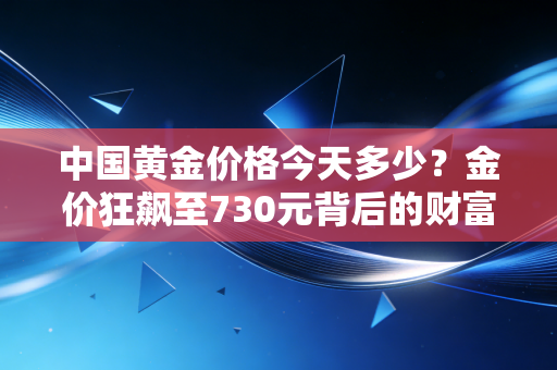 中国黄金价格今天多少?金价狂飙至730元背后的财富逻辑与普通人应对之道