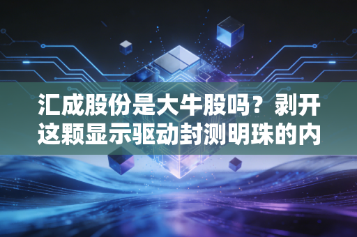 汇成股份是大牛股吗?剥开这颗显示驱动封测明珠的内核,聊聊我的真实看法