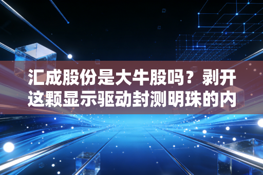 汇成股份是大牛股吗?剥开这颗显示驱动封测明珠的内核,聊聊我的真实看法