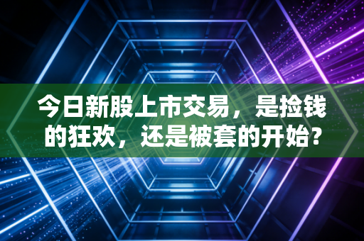 今日新股上市交易,是捡钱的狂欢,还是被套的开始?深度解析打新背后的博弈