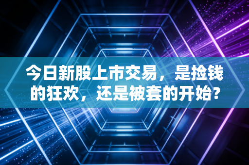 今日新股上市交易,是捡钱的狂欢,还是被套的开始?深度解析打新背后的博弈