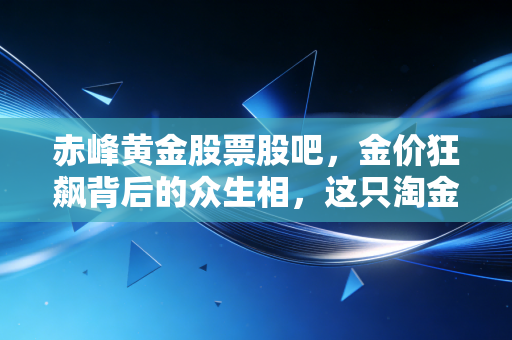 赤峰黄金股票股吧,金价狂飙背后的众生相,这只淘金者到底还能不能追?