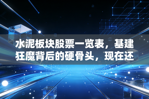 水泥板块股票一览表,基建狂魔背后的硬骨头,现在还能上车吗?