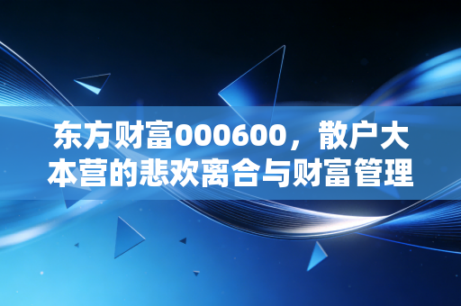 东方财富000600,散户大本营的悲欢离合与财富管理的破局之路