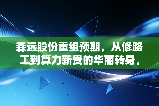 森远股份重组预期,从修路工到算力新贵的华丽转身,是盛宴还是陷阱?