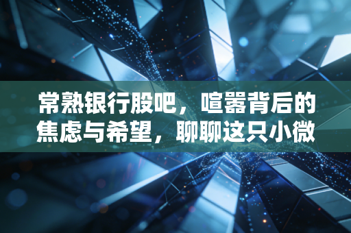 常熟银行股吧，喧嚣背后的焦虑与希望，聊聊这只小微之王的真实价值