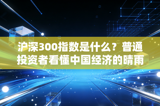 沪深300指数是什么?普通投资者看懂中国经济的晴雨表与避风港
