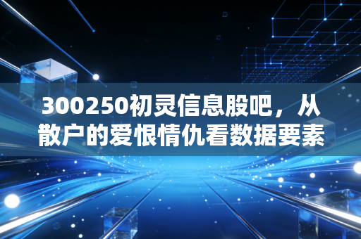 300250初灵信息股吧,从散户的爱恨情仇看数据要素时代的机遇与陷阱