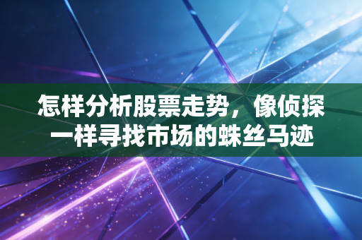 怎样分析股票走势，像侦探一样寻找市场的蛛丝马迹