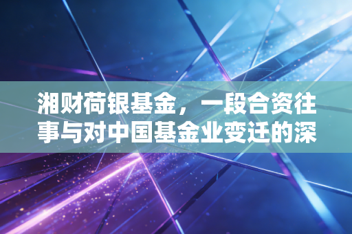 湘财荷银基金,一段合资往事与对中国基金业变迁的深度思考