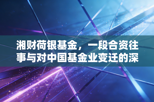 湘财荷银基金,一段合资往事与对中国基金业变迁的深度思考