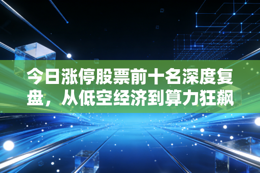 今日涨停股票前十名深度复盘,从低空经济到算力狂飙,这是盛宴还是陷阱?
