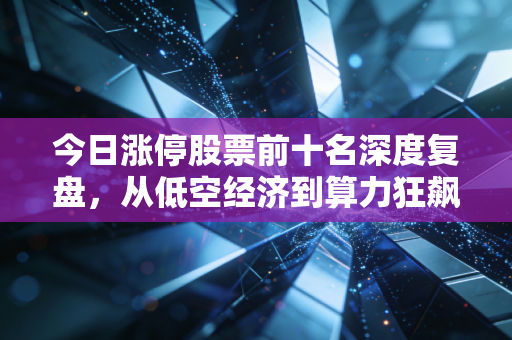 今日涨停股票前十名深度复盘，从低空经济到算力狂飙，这是盛宴还是陷阱？