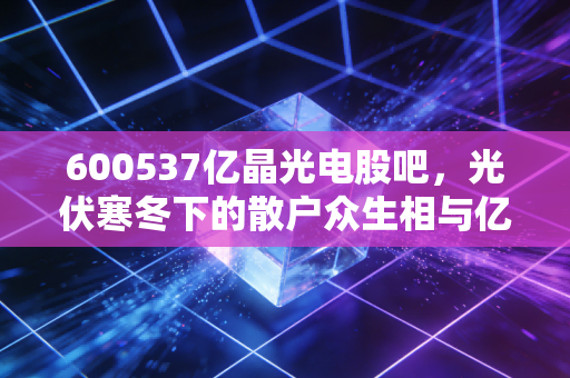 600537亿晶光电股吧,光伏寒冬下的散户众生相与亿晶的突围之路
