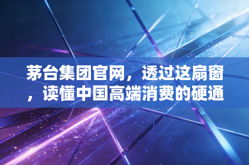 茅台集团官网,透过这扇窗,读懂中国高端消费的硬通货逻辑