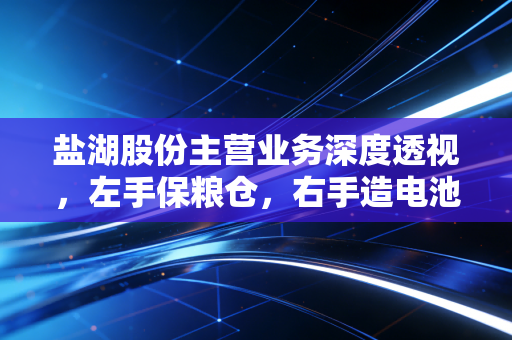 盐湖股份主营业务深度透视，左手保粮仓，右手造电池，这家资源巨头凭什么穿越周期？