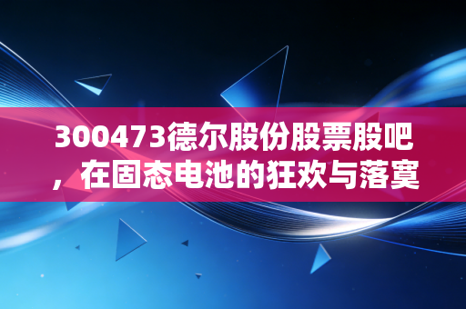 300473德尔股份股票股吧,在固态电池的狂欢与落寞中,寻找散户的生存之道