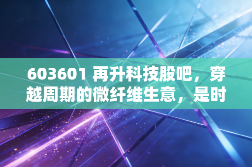 603601 再升科技股吧,穿越周期的微纤维生意,是时候重估它的价值了吗?