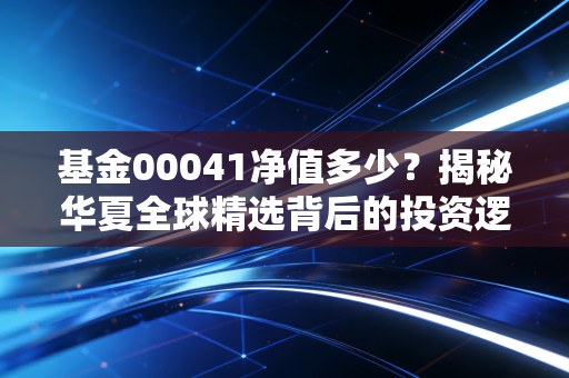 基金00041净值多少?揭秘华夏全球精选背后的投资逻辑与财富密码