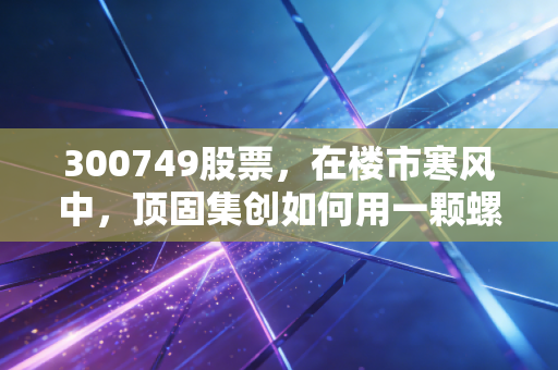 300749股票,在楼市寒风中,顶固集创如何用一颗螺丝钉撬动你的家居梦?