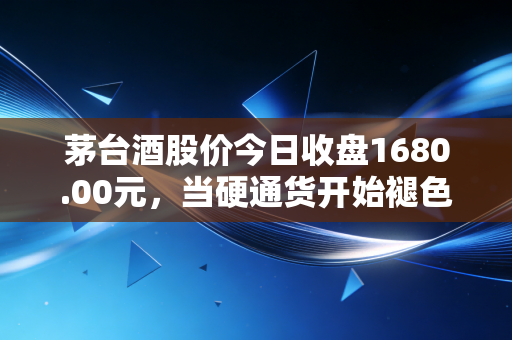 茅台酒股价今日收盘1680.00元,当硬通货开始褪色,我们该如何理解当下的白酒信仰?
