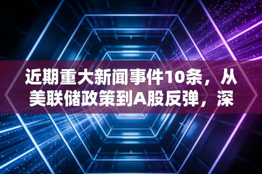 近期重大新闻事件10条,从美联储政策到A股反弹,深度解析全球财经风向与你的财富密码