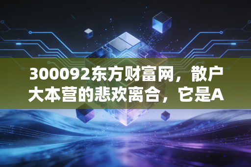 300092东方财富网，散户大本营的悲欢离合，它是A股牛市最锋利的矛