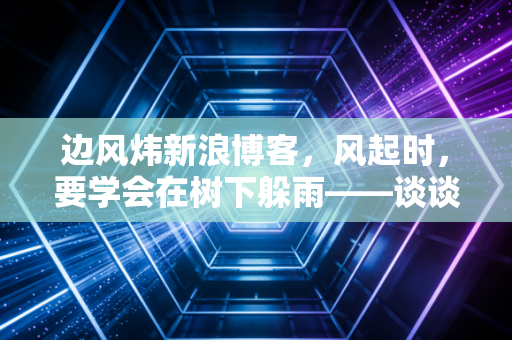 边风炜新浪博客，风起时，要学会在树下躲雨——谈谈当前市场的冷与热