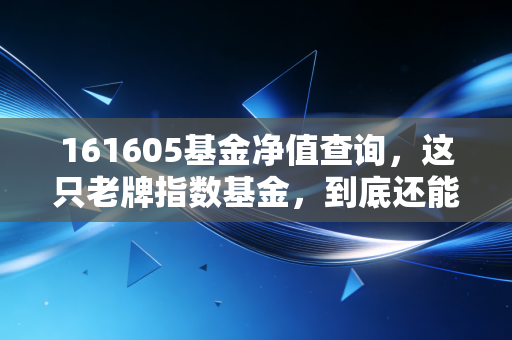 161605基金净值查询，这只老牌指数基金，到底还能不能打？