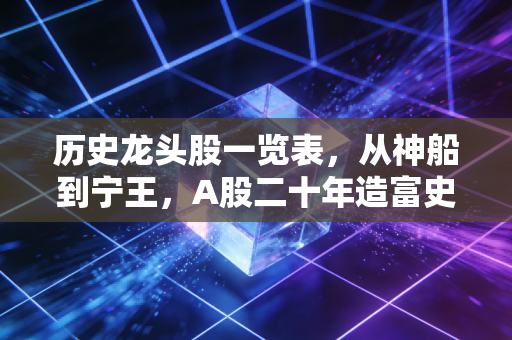 历史龙头股一览表，从神船到宁王，A股二十年造富史与人性启示