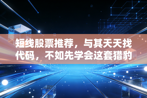 短线股票推荐,与其天天找代码,不如先学会这套猎豹出击的生存法则