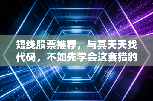 短线股票推荐，与其天天找代码，不如先学会这套猎豹出击的生存法则