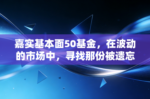 嘉实基本面50基金,在波动的市场中,寻找那份被遗忘的压舱石安全感