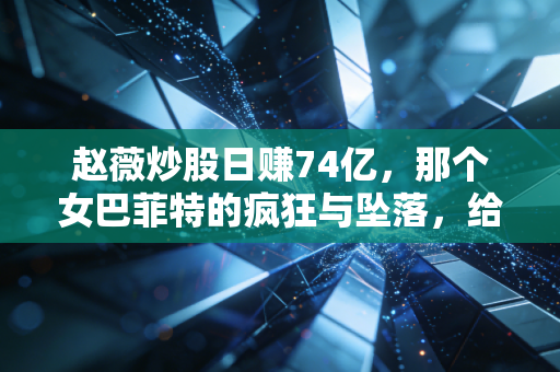 赵薇炒股日赚74亿，那个女巴菲特的疯狂与坠落，给普通人的血泪教训